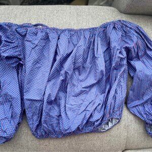 Caroline Constans beautiful off the shoulder cotton top size Medium